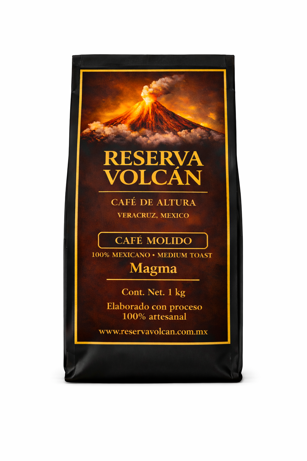 Reserva Volcán Magma – Ground High-Altitude Coffee Medium Roast 1 kg